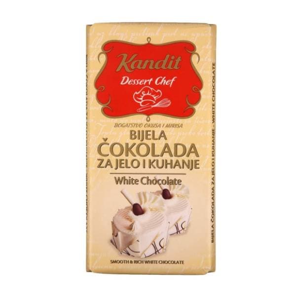 Čokolada KANDIT Dessert chef bela 200g 0