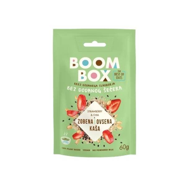 BOOM BOX ovsena kaša jagoda chia 60g 0