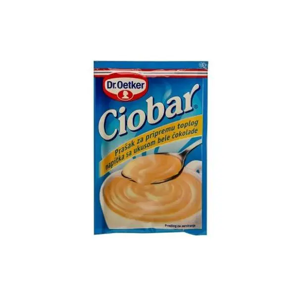 CIOBAR topla čokolada bela 25g Dr.Oetker 0