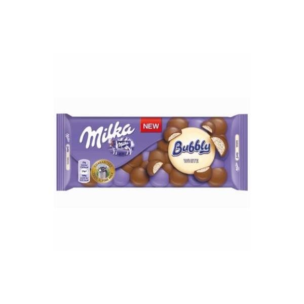 Čokolada Milka Bubbly white 95g 0