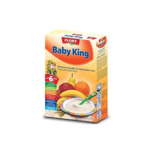 Dečija hrana FLORY Baby king mešavina voća 200g 0