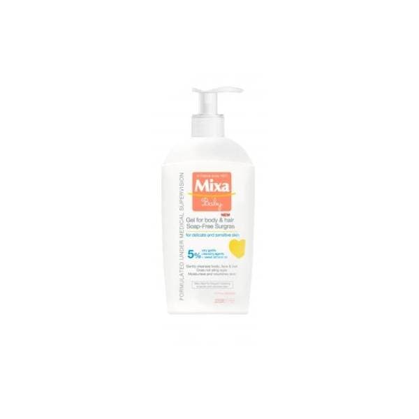 Dečiji gel MIXA za kupanje i pranje kose 2u1 400ml 0