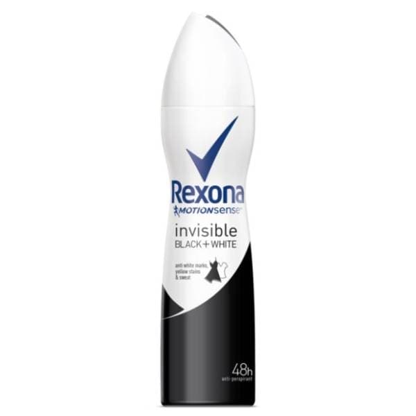 Dezodorans REXONA Invisible black&white 150ml 0