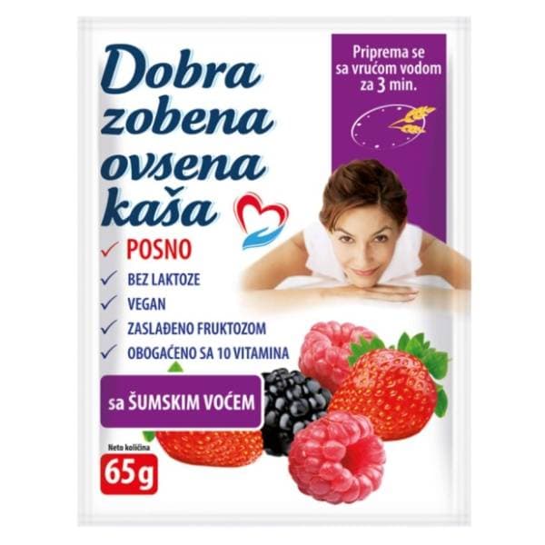 DOBRA ovsena kaša šumsko voće 65g 0