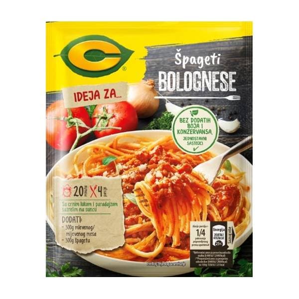 Dodatak C špageti Bolognese 55g 0