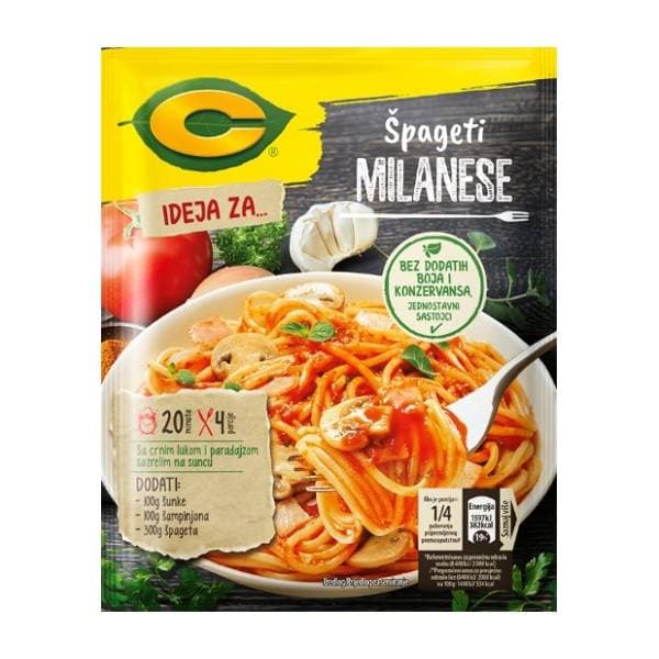 Dodatak C špageti milanese 45g 0