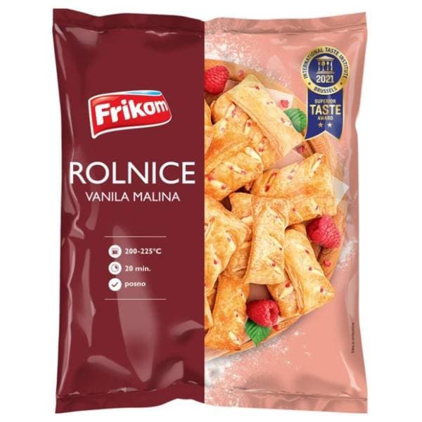 FRIKOM rolnice vanila malina 800g 0