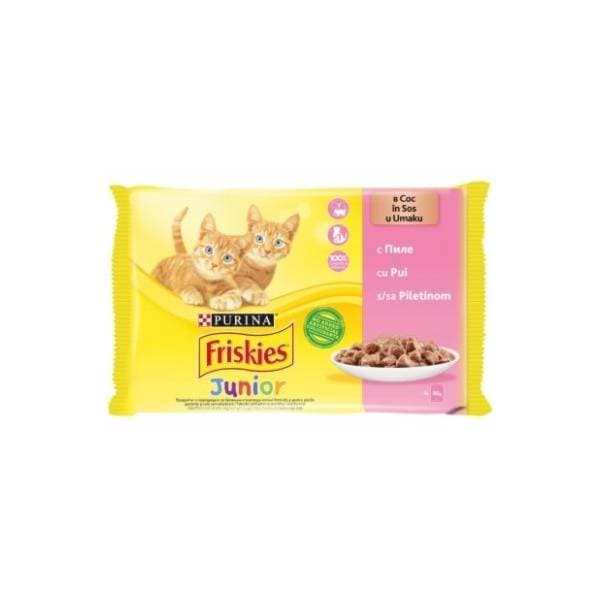 FRISKIES junior piletina 4x85g 0