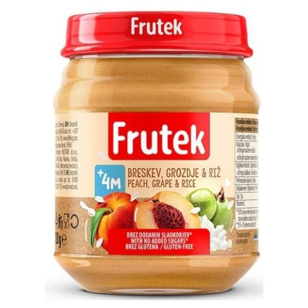 FRUTEK kašica breskva pirinač 120g 0