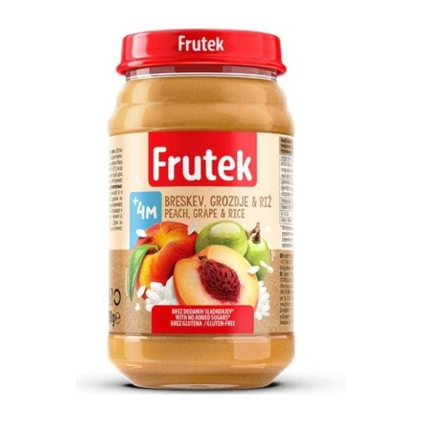 FRUTEK kašica breskva pirinač 190g 0