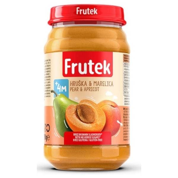 FRUTEK kašica kajsija kruška 190g 0