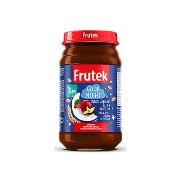 FRUTEK kašica mleko jabuka žitarice vanila 190g 0