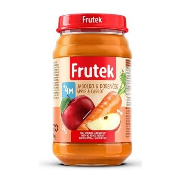 FRUTEK kašica šargarepa jabuka 190g 0