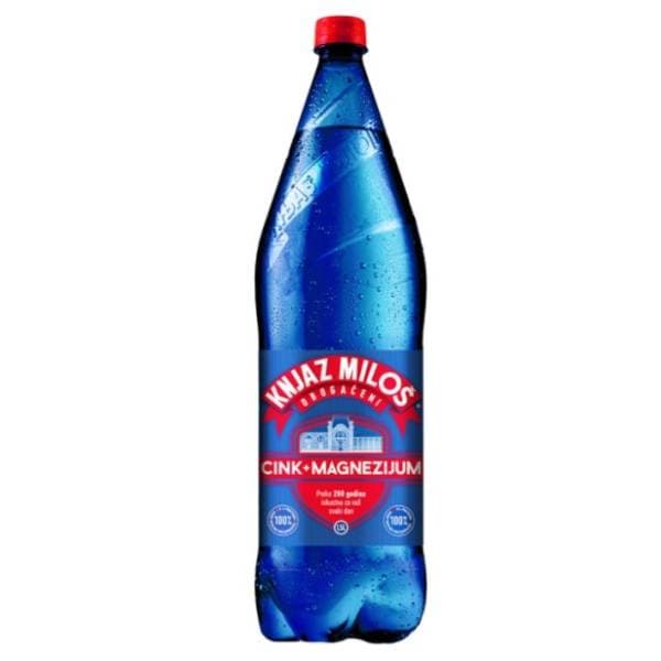 Gazirana voda KNJAZ MILOŠ cink magnezijum 1,5l 0