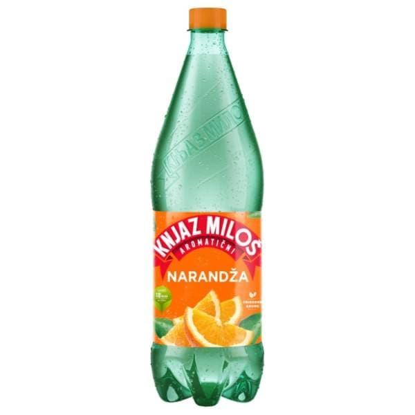 Gazirana voda KNJAZ MILOŠ pomorandža 1,25l 0