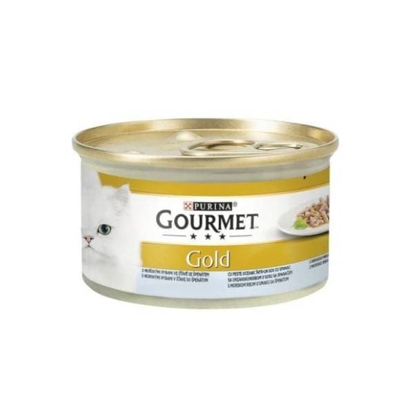 GOURMET Gold riba i spanać 85g 0