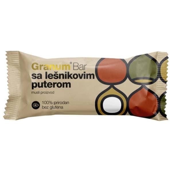 GRANUM Bar sa lešnikovim puterom 30g 0