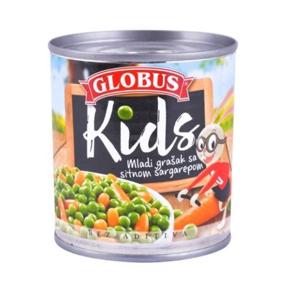 Grašak GLOBUS Kids sa šargarepom 150g 0