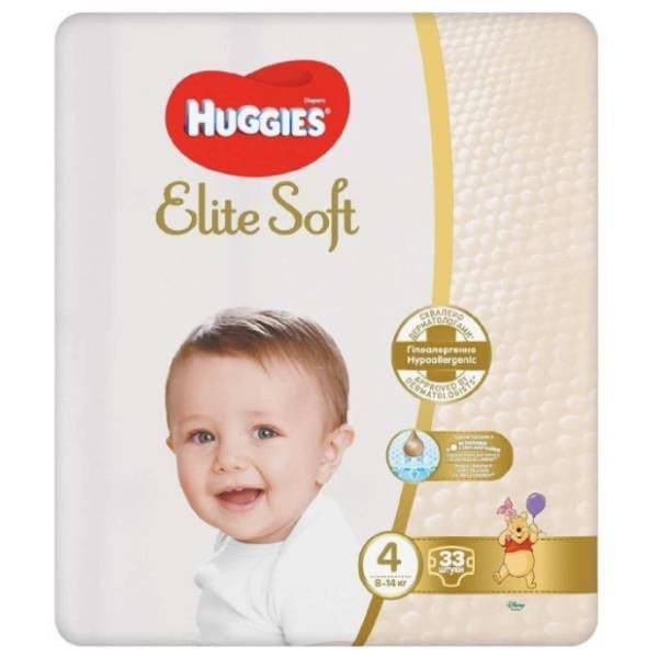 HUGGIES pelene Elite Soft 4 33kom 0