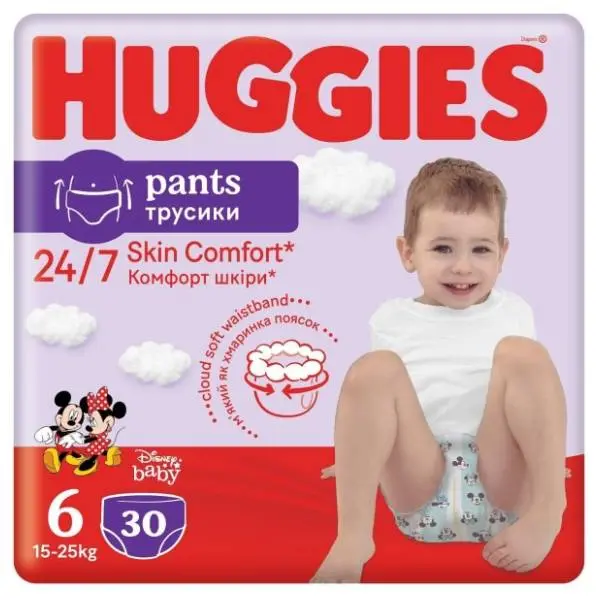 HUGGIES pelene Pants 6 30kom 0