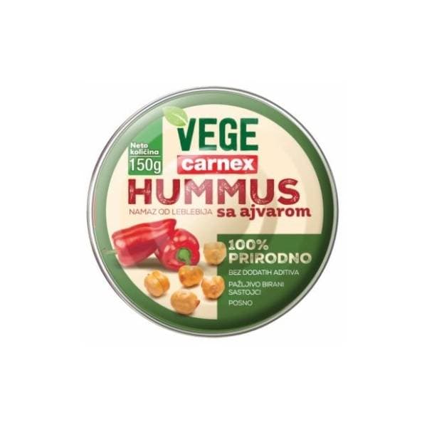 Hummus CARNEX Vege ajvar 150g 0