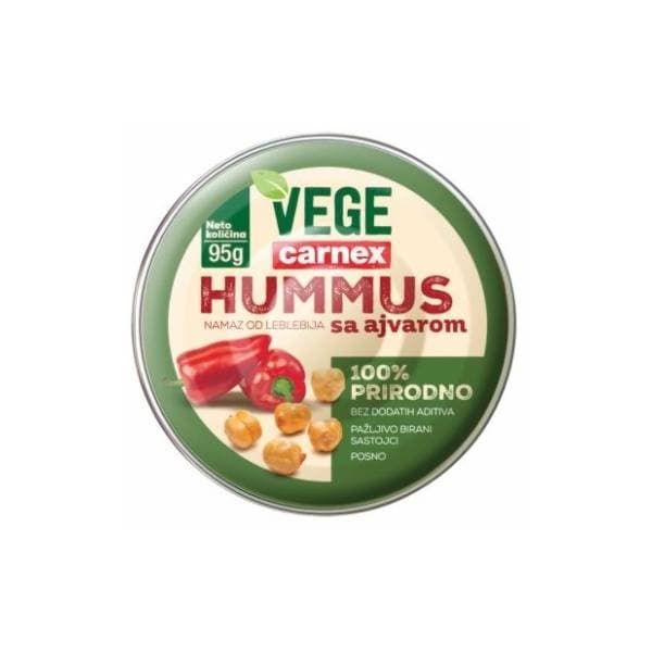 Hummus CARNEX Vege ajvar 95g 0