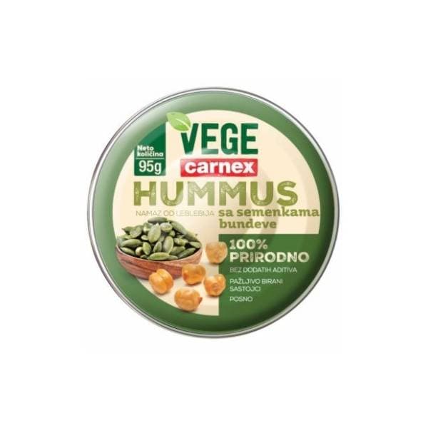 Hummus CARNEX Vege semenke bundeve 95g 0