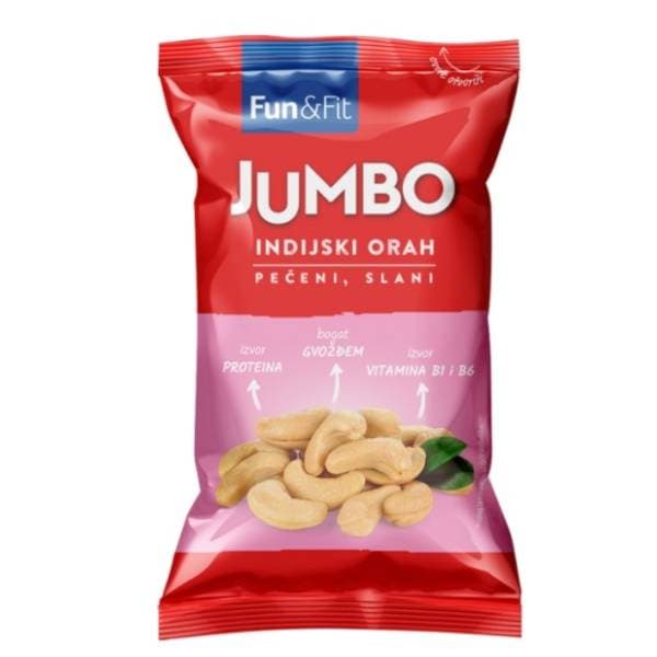 Indijski orah JUMBO pečeni slani 75g 0