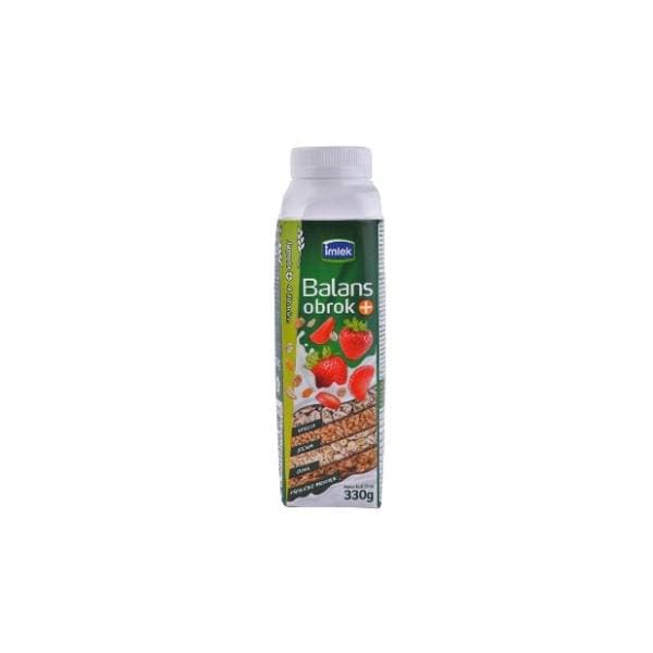 Jogurt IMLEK Balans+ jagoda i 4 žitarice 330g 0