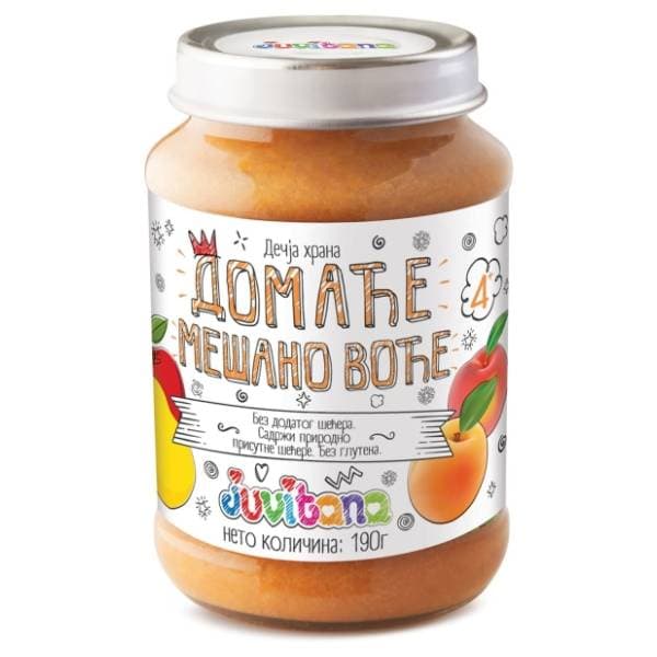 JUVITANA kašica domaće mešano voće 190g 0