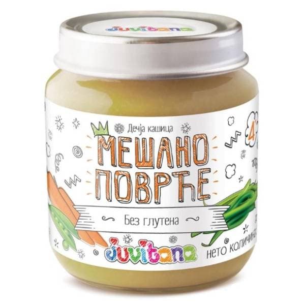 JUVITANA kašica mešano povrće 128g 0
