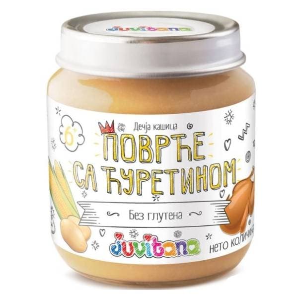 JUVITANA kašica povrće ćuretina 128g 0