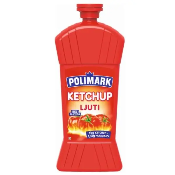 Kečap POLIMARK ljuti boca 1kg 0