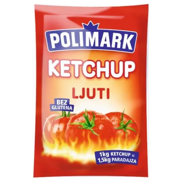 Kečap POLIMARK ljuti kesica 90g 0