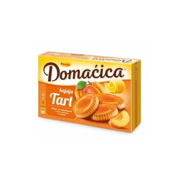 Keks BANINI Domaćica Tart kajsija 210g 0