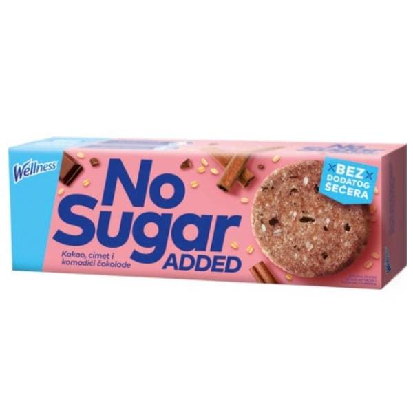 Keks WELLNESS bez dodatog šećera 125g 0