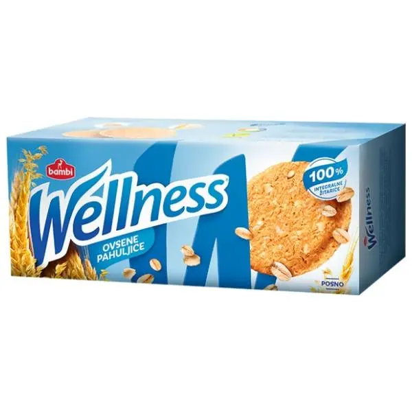 Keks WELLNESS Ovsene pahuljice 210g 0