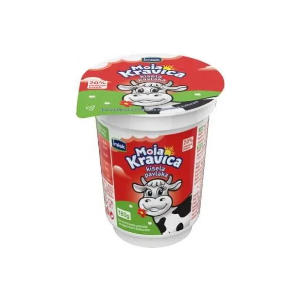 Kisela pavlaka IMLEK Moja kravica 20%mm 180g 0