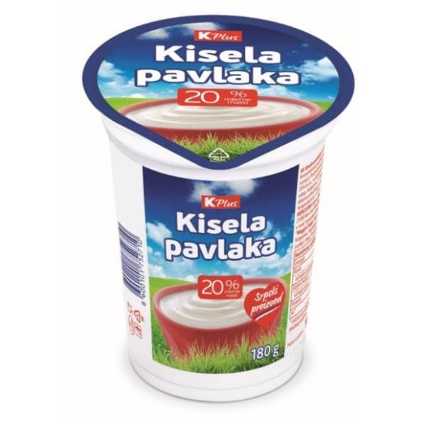 Kisela pavlaka K Plus 20%mm 180g 0