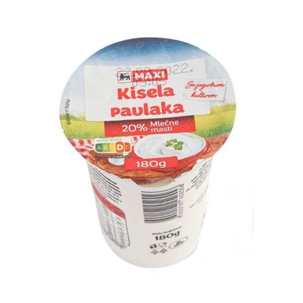 Kisela pavlaka PREMIA 20%mm 180g 0