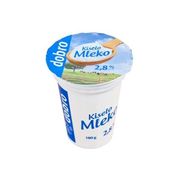 Kiselo mleko DOBRO 2.8%mm 180g 0