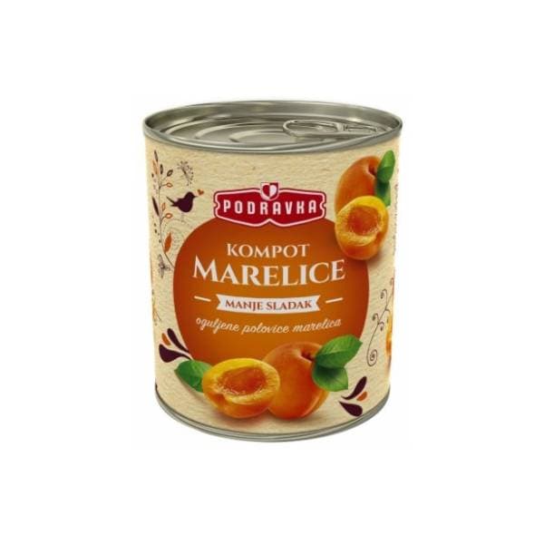 Kompot od kajsije light PODRAVKA 820g 0