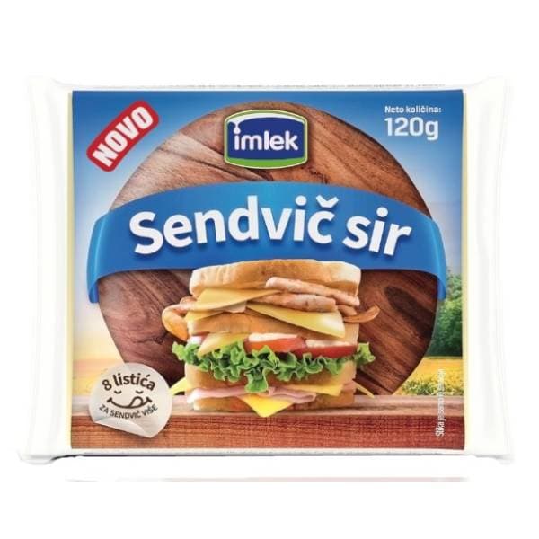 Lisnati sir IMLEK sendvič 120g 0