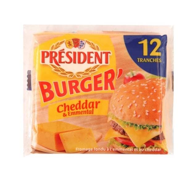 Lisnati sir PRESIDENT Burger 200g 0