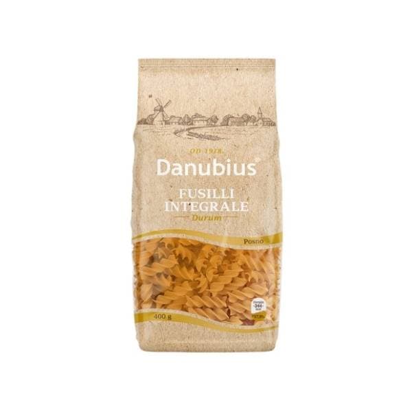 Makaroni DANUBIUS Fusilli Integrale 400g 0