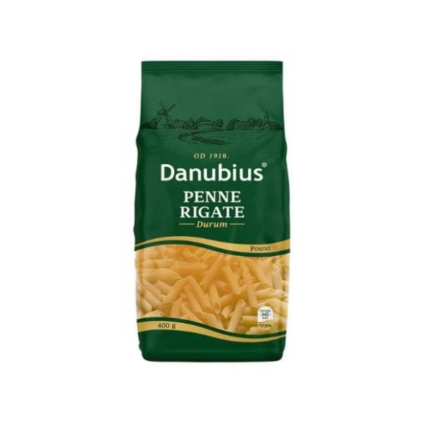 Makaroni DANUBIUS Penne Rigate 400g 0