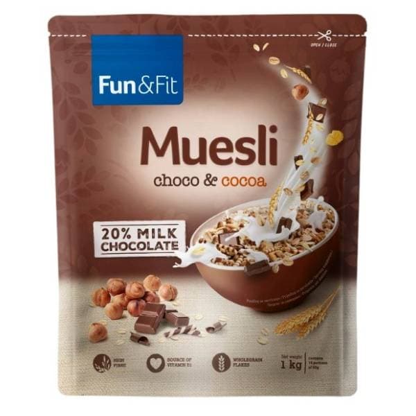 Musli FUN&FIT čoko kakao 1kg 0
