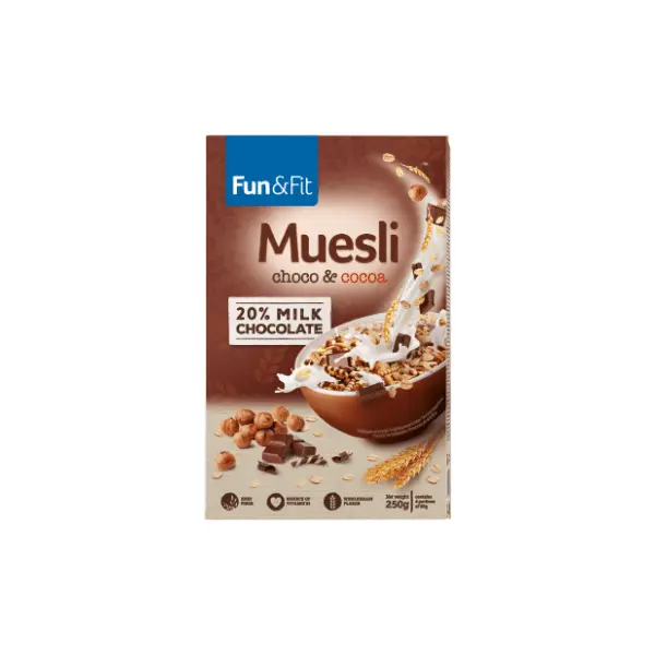 Musli FUN&FIT čoko kakao 250g 0
