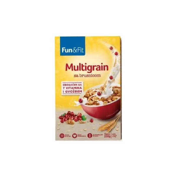 Musli FUN&FIT multigrain sa brusnicom 250g 0