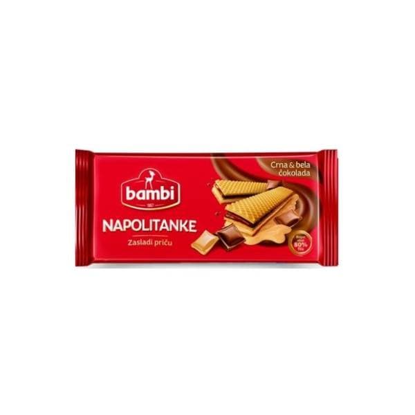 Napolitanka BAMBI crna i bela čokolada 185g 0